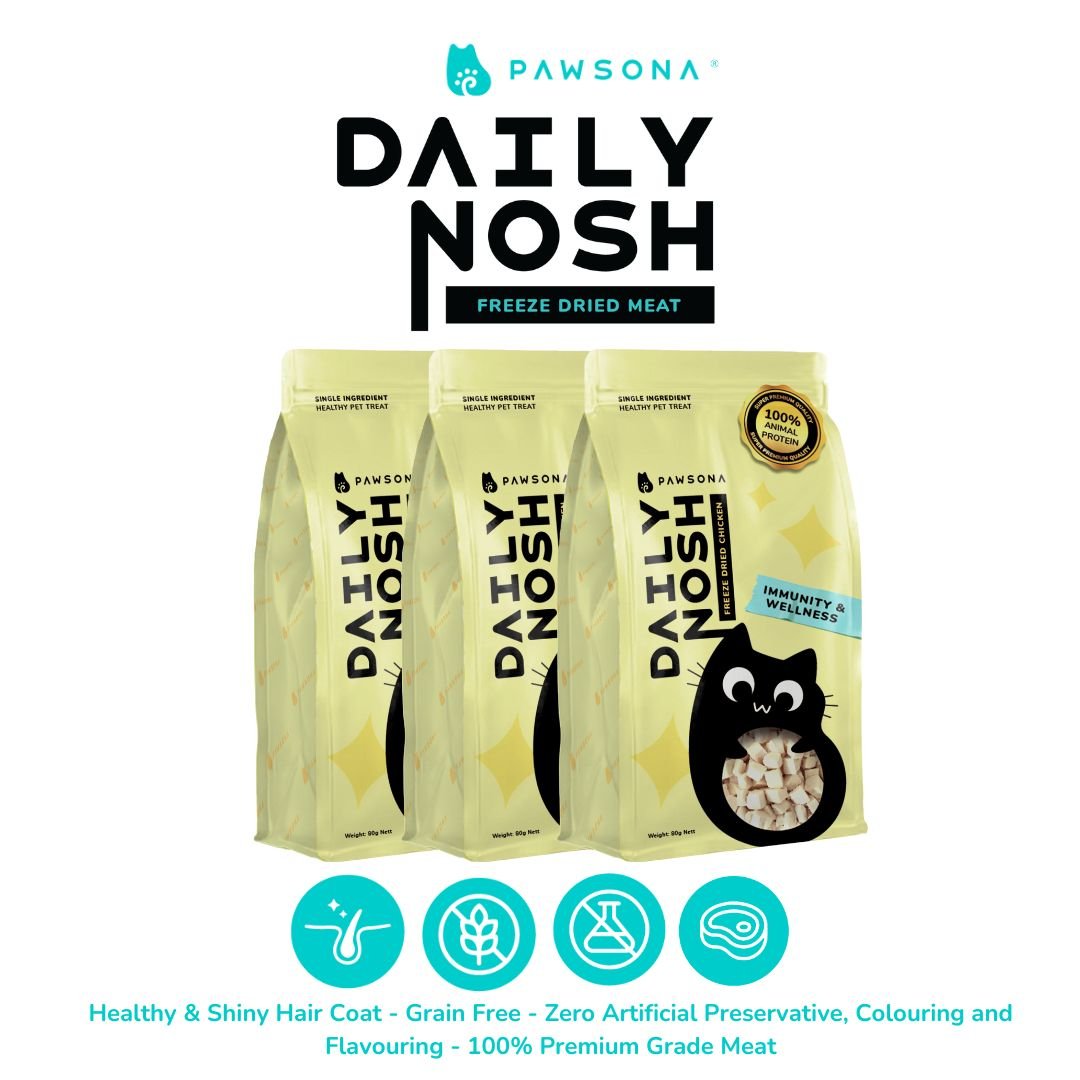 Daily Nosh Freeze-Dried Chicken - Pawsona Cat Boosters cat booster cat fish oil cat protein