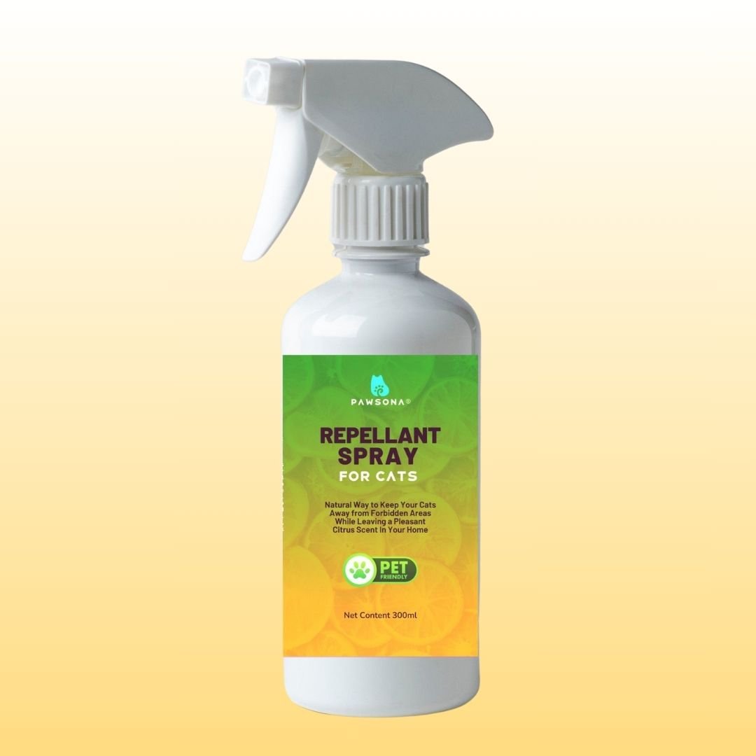 Citrus cat repellent outlet spray