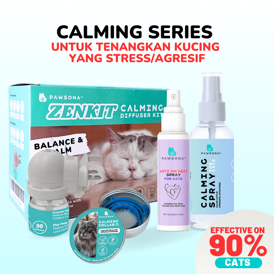 PAWSONA® Anti On Heat Spray for Cats 60ml - Pawsona Cat Calming Series anti on heat for cats anxiety relief cat anxious cats