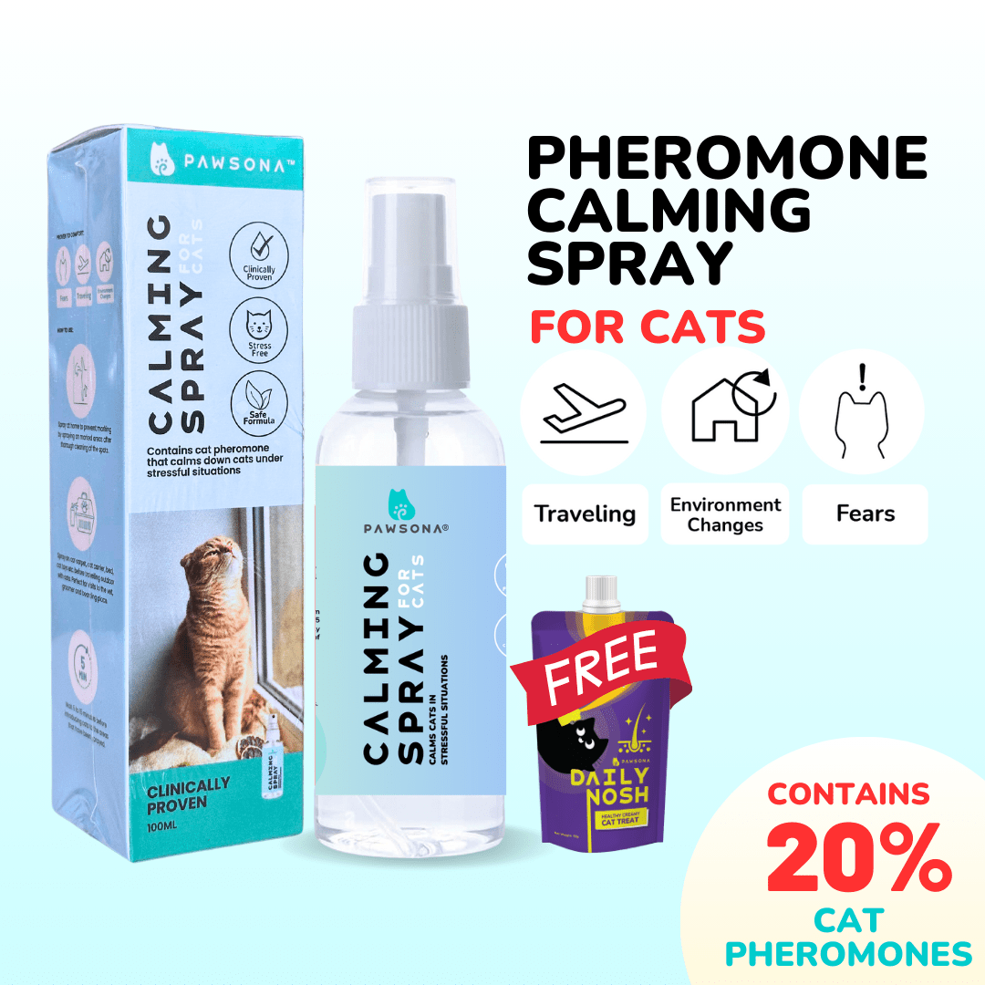 PAWSONA® Cat Pheromone Calming Spray 100ml - Pawsona Cat Calming Series anxiety relief cat cat stress pheromone