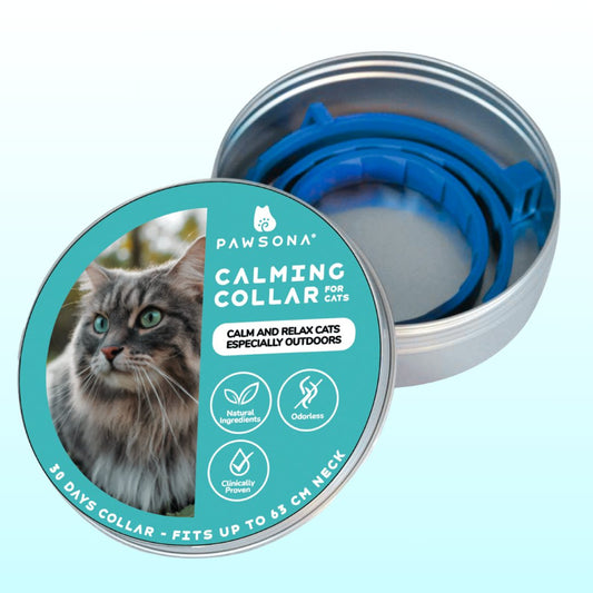 Cat Calming Collar - Pawsona Cat Calming Series anxiety relief cat anxious cats calming collar for cats