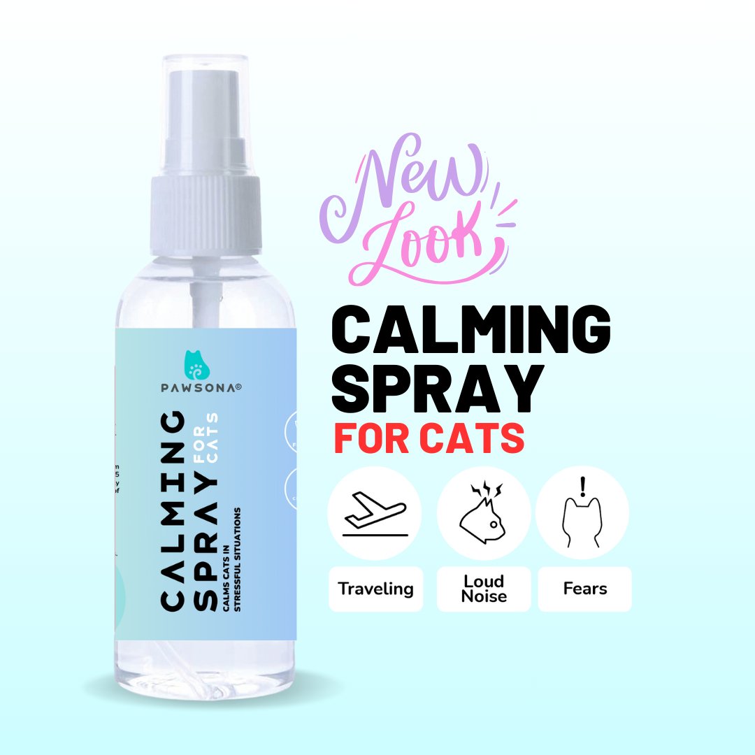 Cat Pheromone Calming Spray 100ml - Pawsona Cat Calming Series anxiety relief cat cat stress pheromone