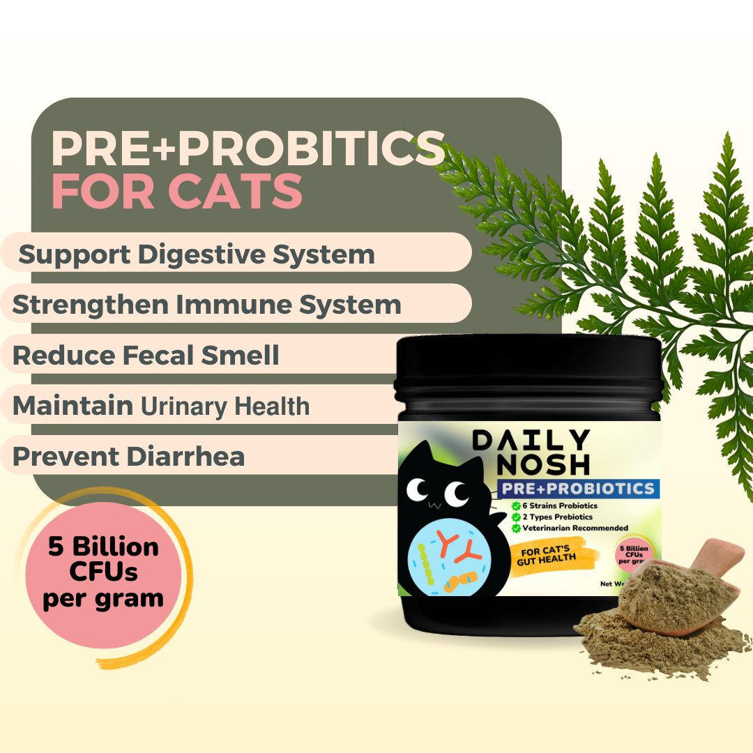 Daily Nosh Pre+Probiotics For Cats - Pawsona
