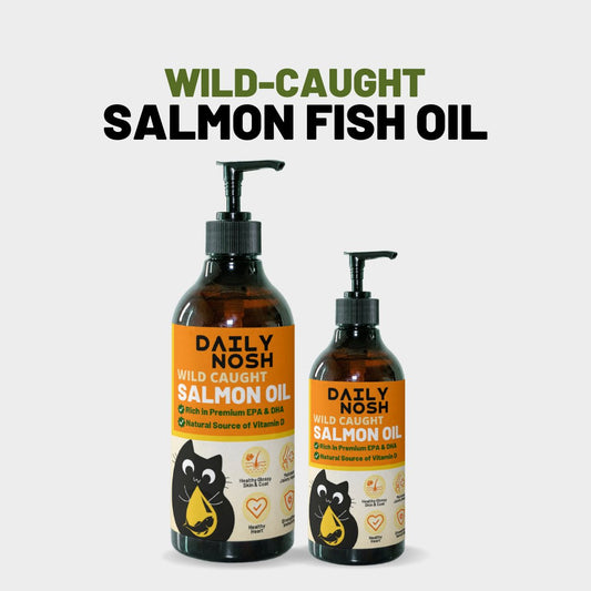Daily Nosh Salmon Fish Oil - Pawsona Cat Supplements alaskan salmon oil cat booster cat fish oil
