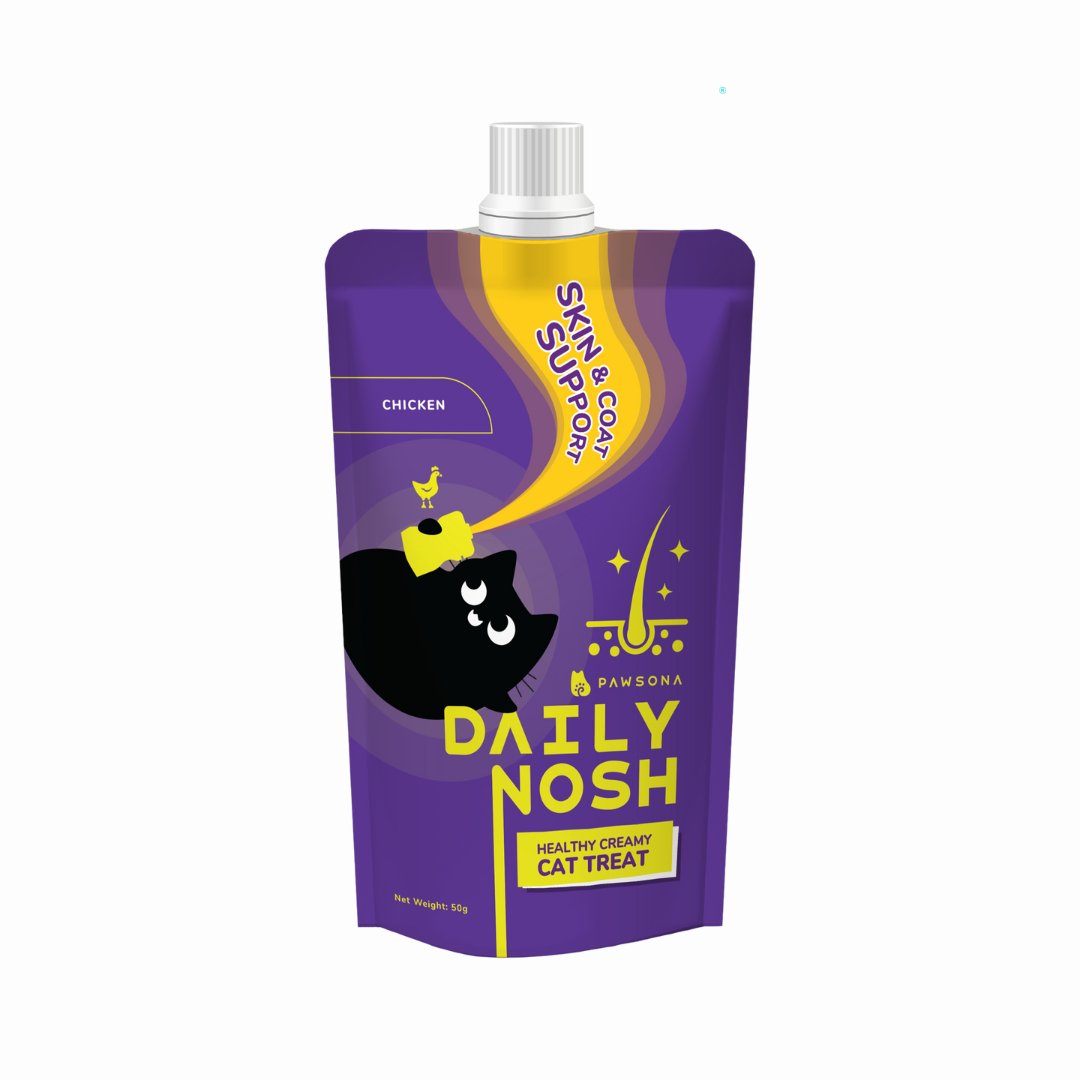 Hairball Control - Chicken & Cat Grass Formula 50g - Pawsona Cat Supplements cat supplement cat treat fluffy hair cat