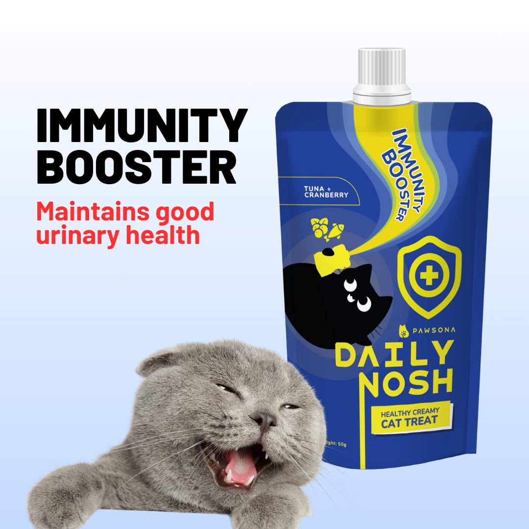 Immunity Booster - Tuna & Cranberry Formula 50g - Pawsona Cat Supplements cat supplement cat treat fluffy hair cat